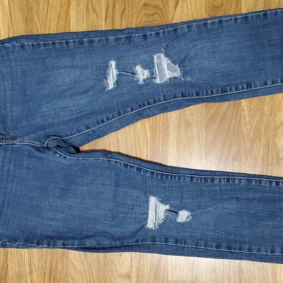 Levi's 721 High Rise Skinny Womens Distressed Jeans Size 28 (Length 30) - Picture 3 of 15